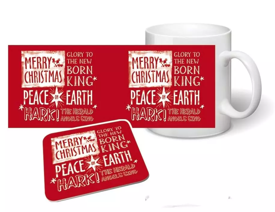 Peace on Earth Mug and Coaster Set