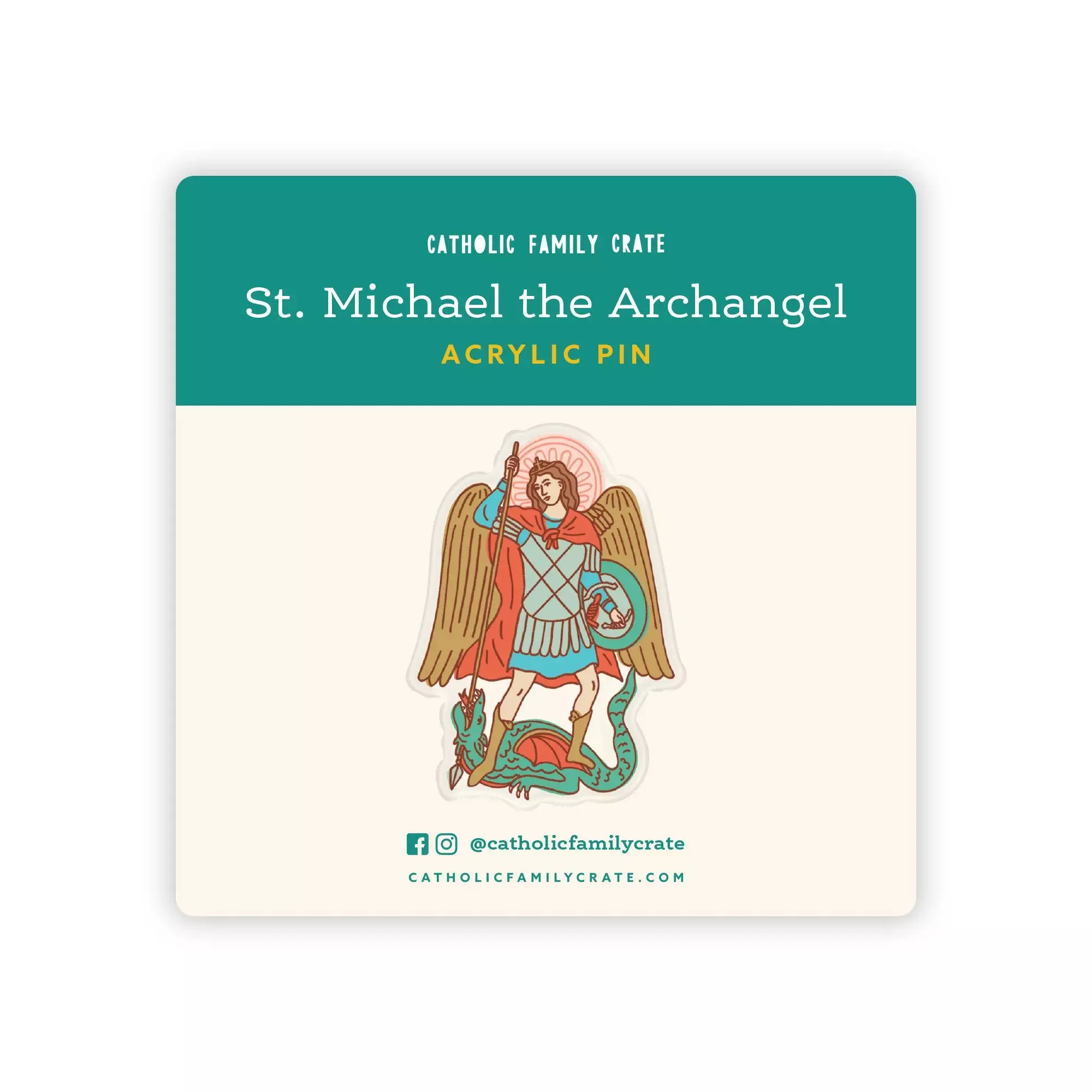 St. Michael the Archangel Pin Badge