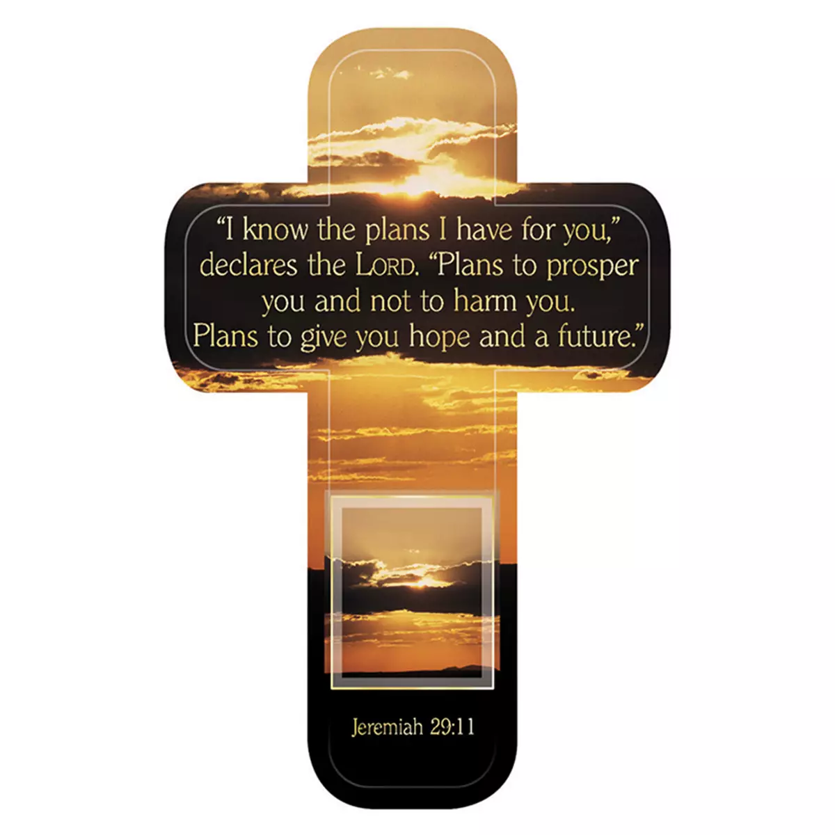 "Jer. 29:11" Paper Cross Bookmark Pack of 12