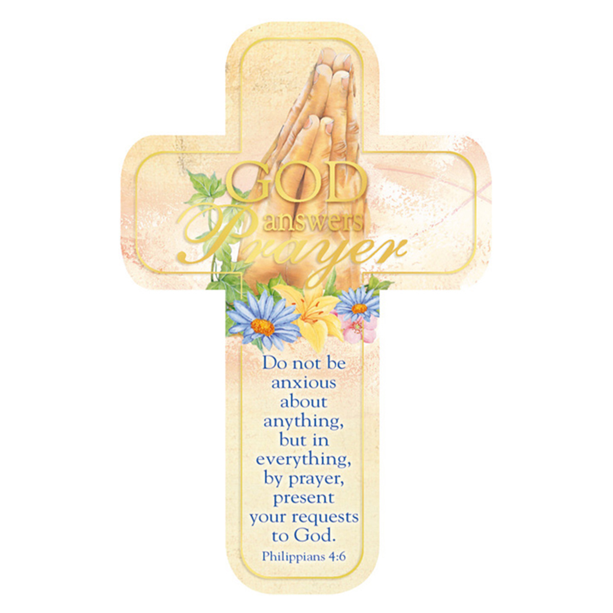 God Answers Prayer - Paper Cross Bookmark Pack of 12