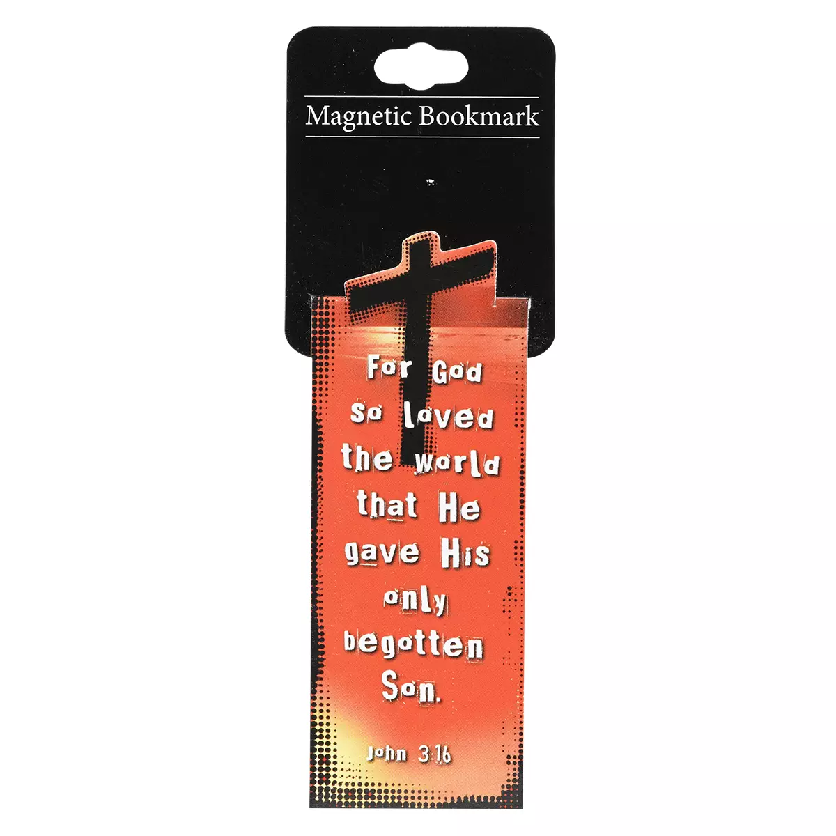 "John 3:16" (Orange) Magnetic Bookmark