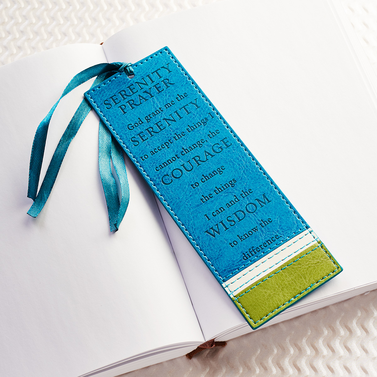 serenity prayer faux leather bookmark free delivery