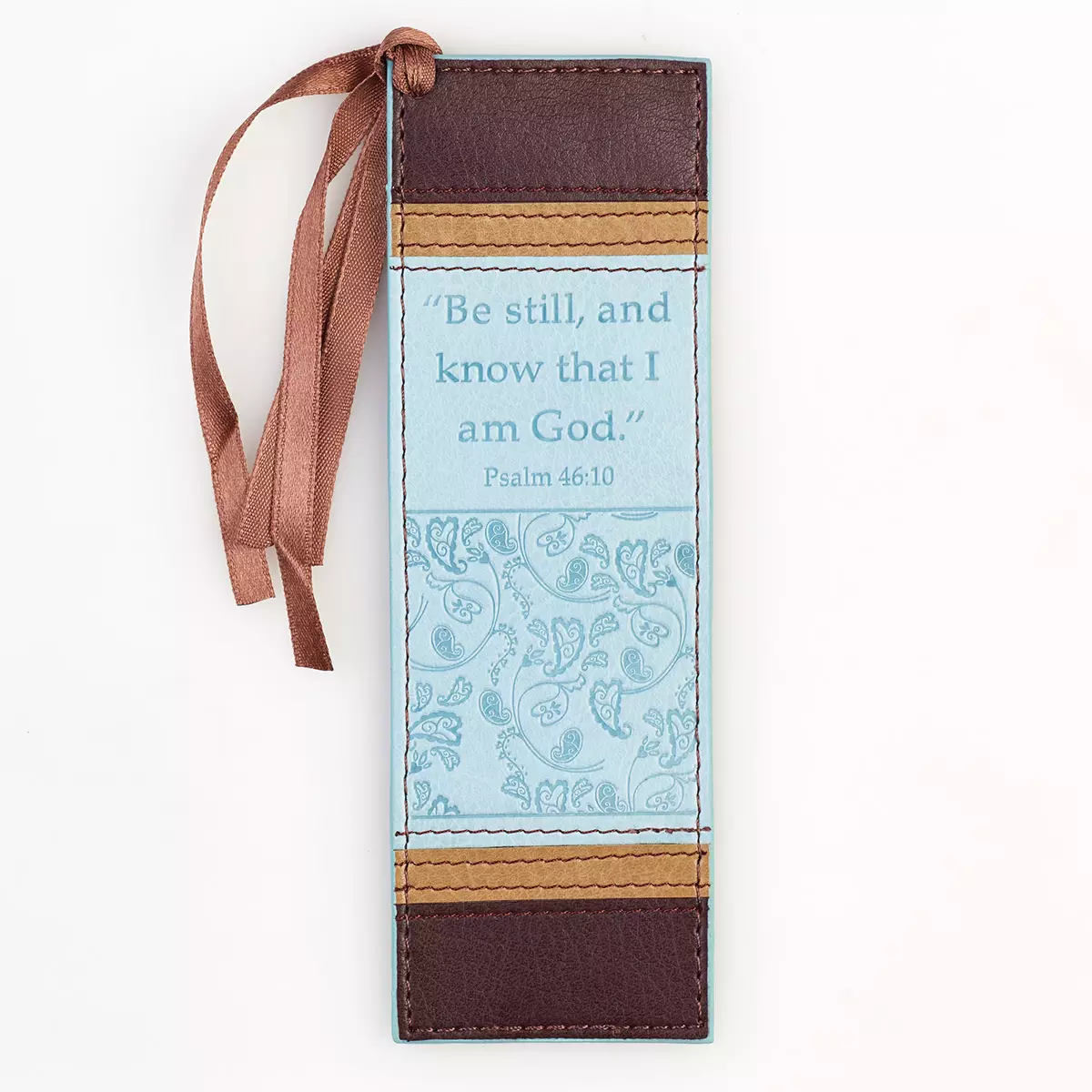 Psalm 46:10 - Faux Leather Bookmark