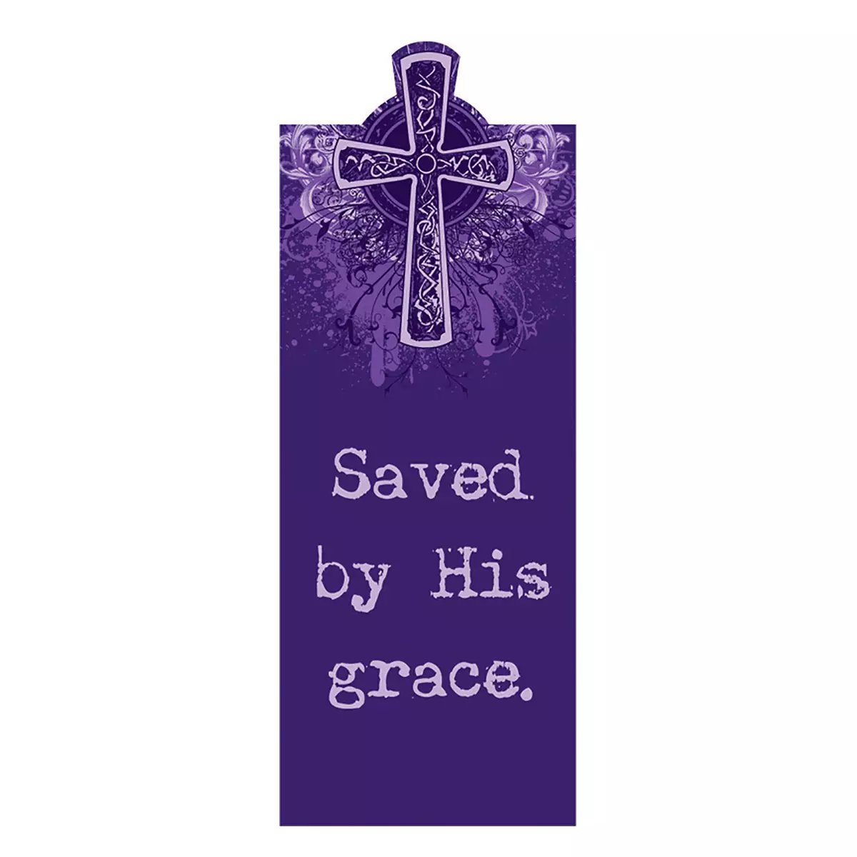 "Saved by His Grace" (Purple) Magnetic Bookmark