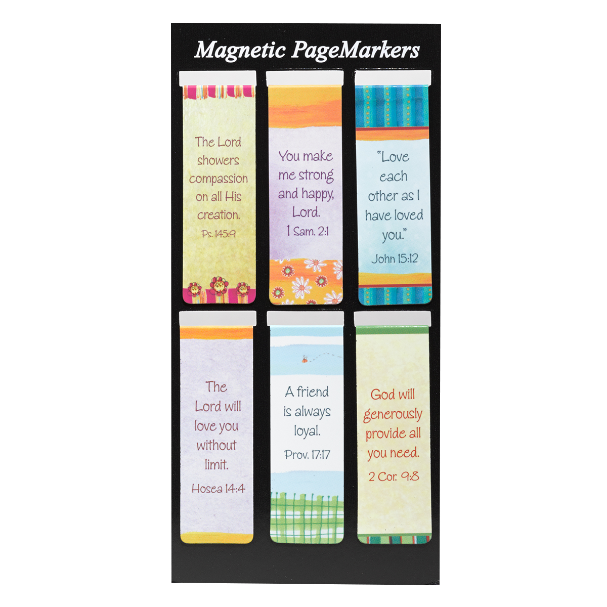 God's Love Never Fails Page Markers Pack of 6 Eden.co.uk