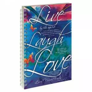 Live Laugh Love - Frosted Wirebound Notebook