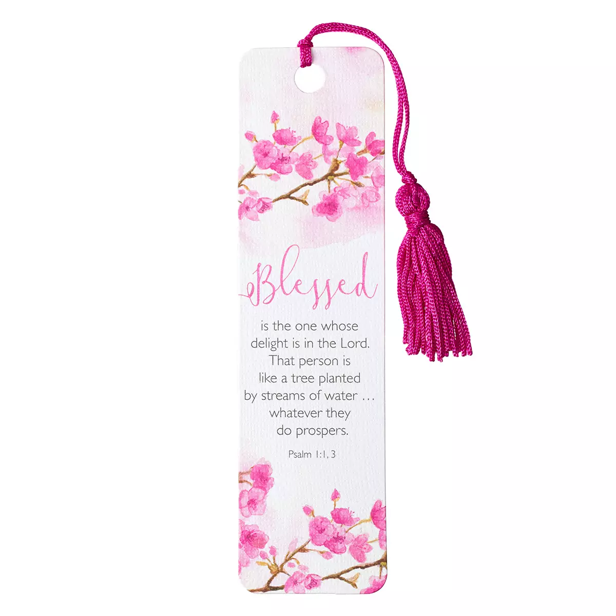 Blessed Bookmark with Tassel - Psalm 1:1-3