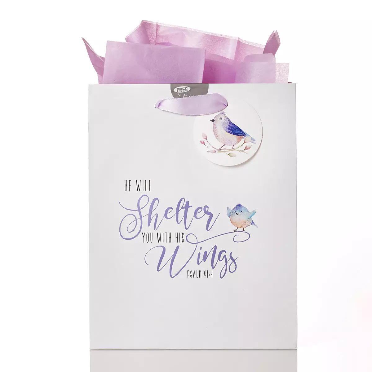 He Will Shelter With His Wings - Psalm 91:4 Medium Gift Bag