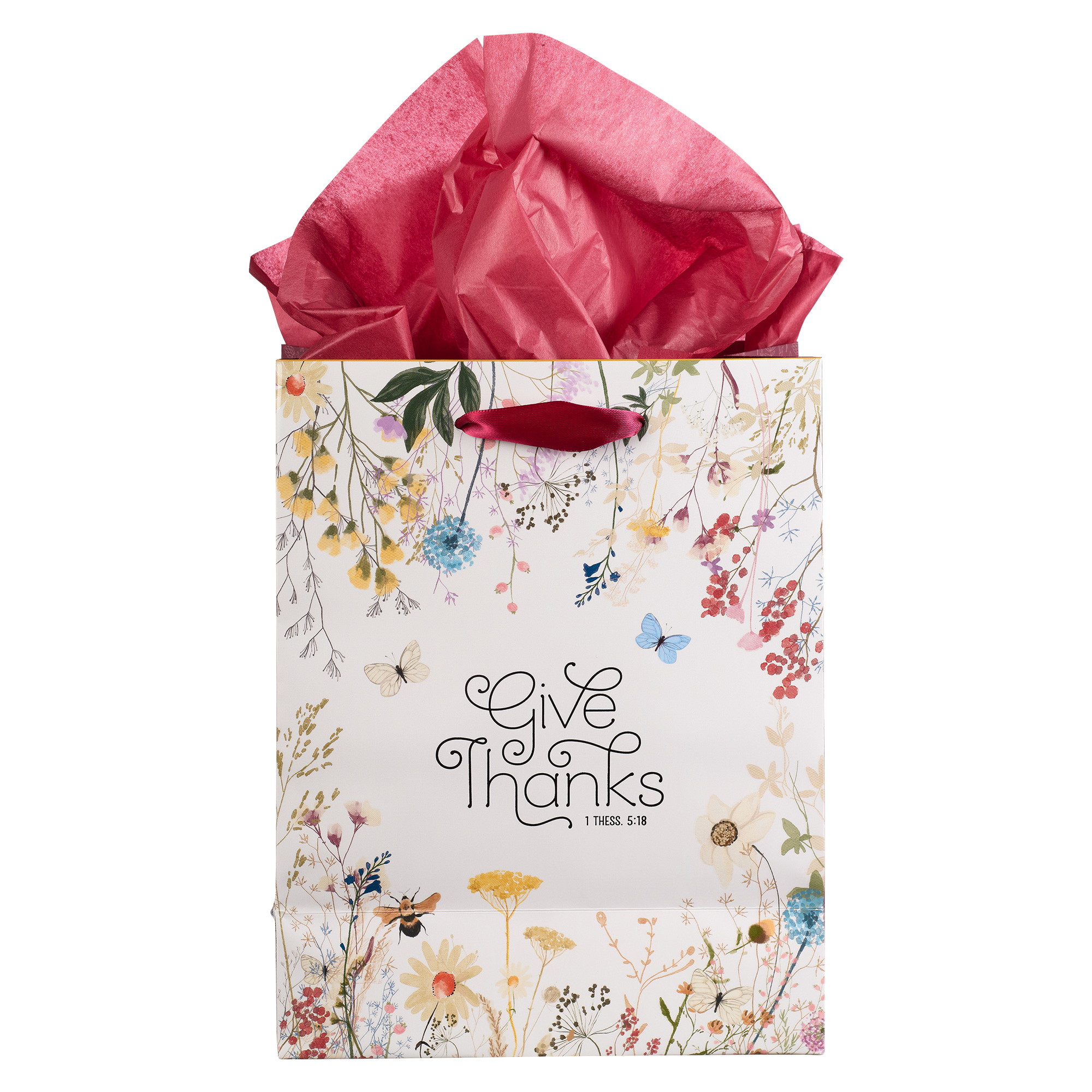 Christian Art Gifts Faithbased Portrait Gift Bag & Tissue Paper Set w