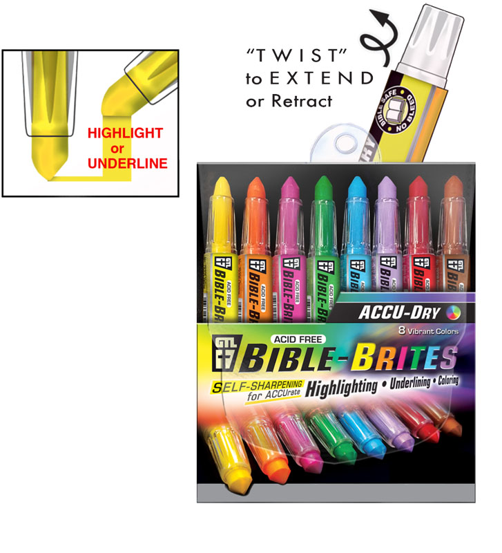Twist and Glide Gel Bible Highlighters