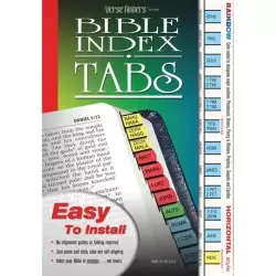 Bible Index Tabs Rainbow