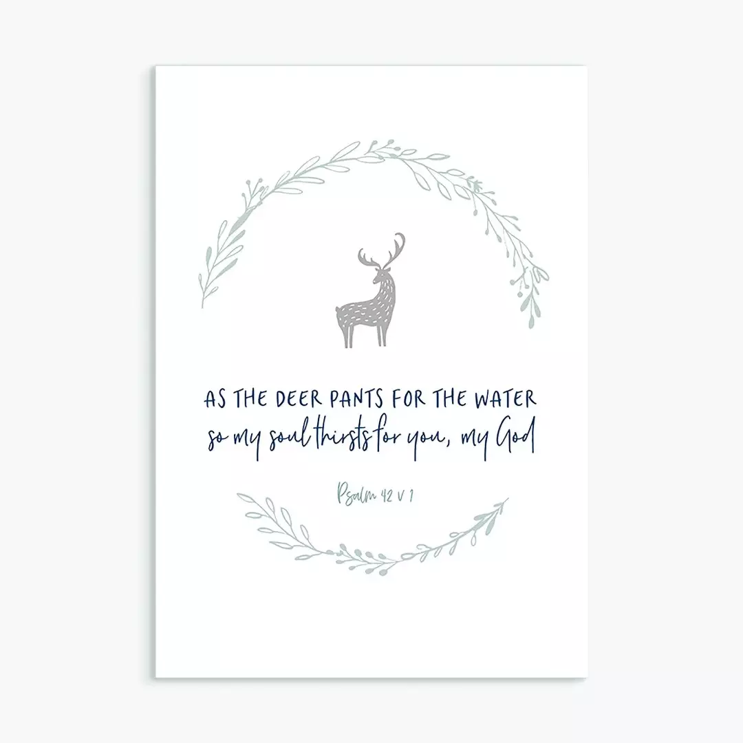 As the Deer Pants for the Water Greeting Card