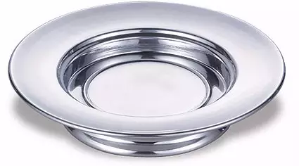 Bread Plate-Stacking-Polished Aluminum