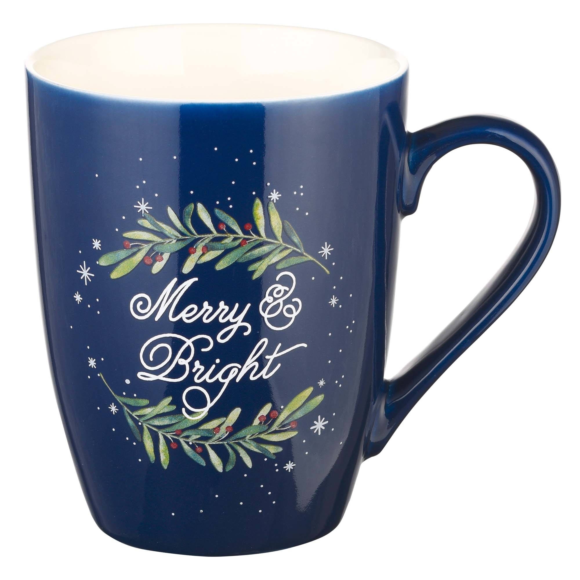 Merry & Bright Ceramic Christmas Mug Free Delivery when you spend £10