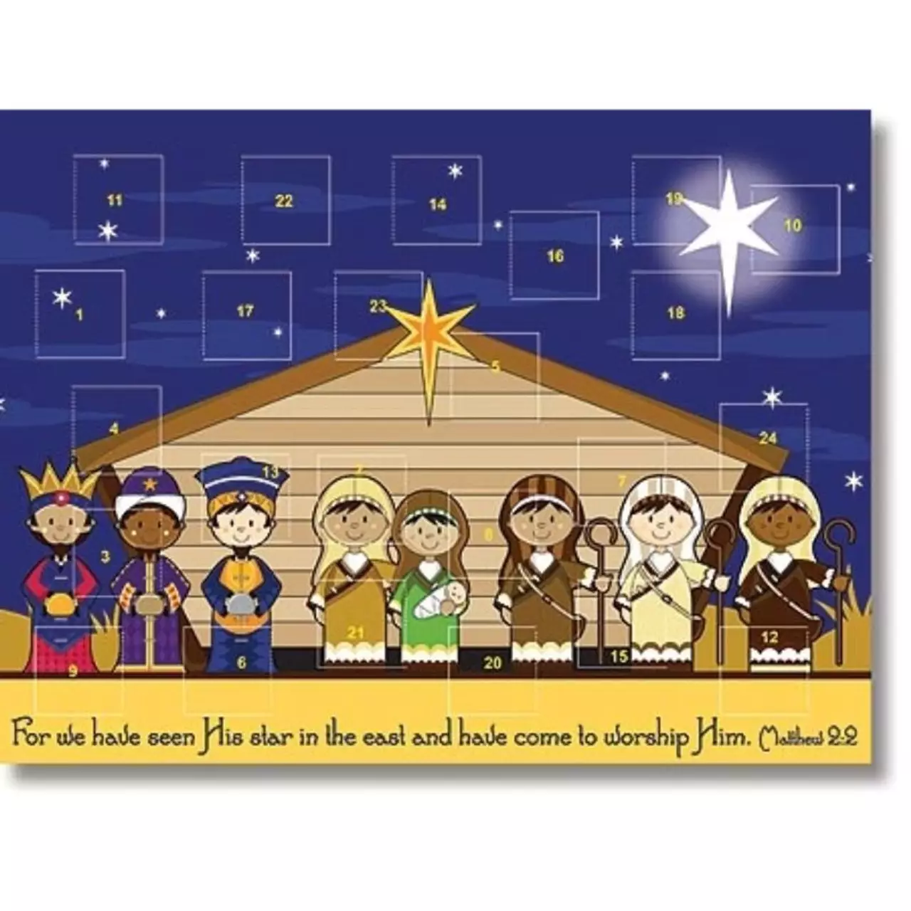 Kids Stable Nativity Advent Calendar