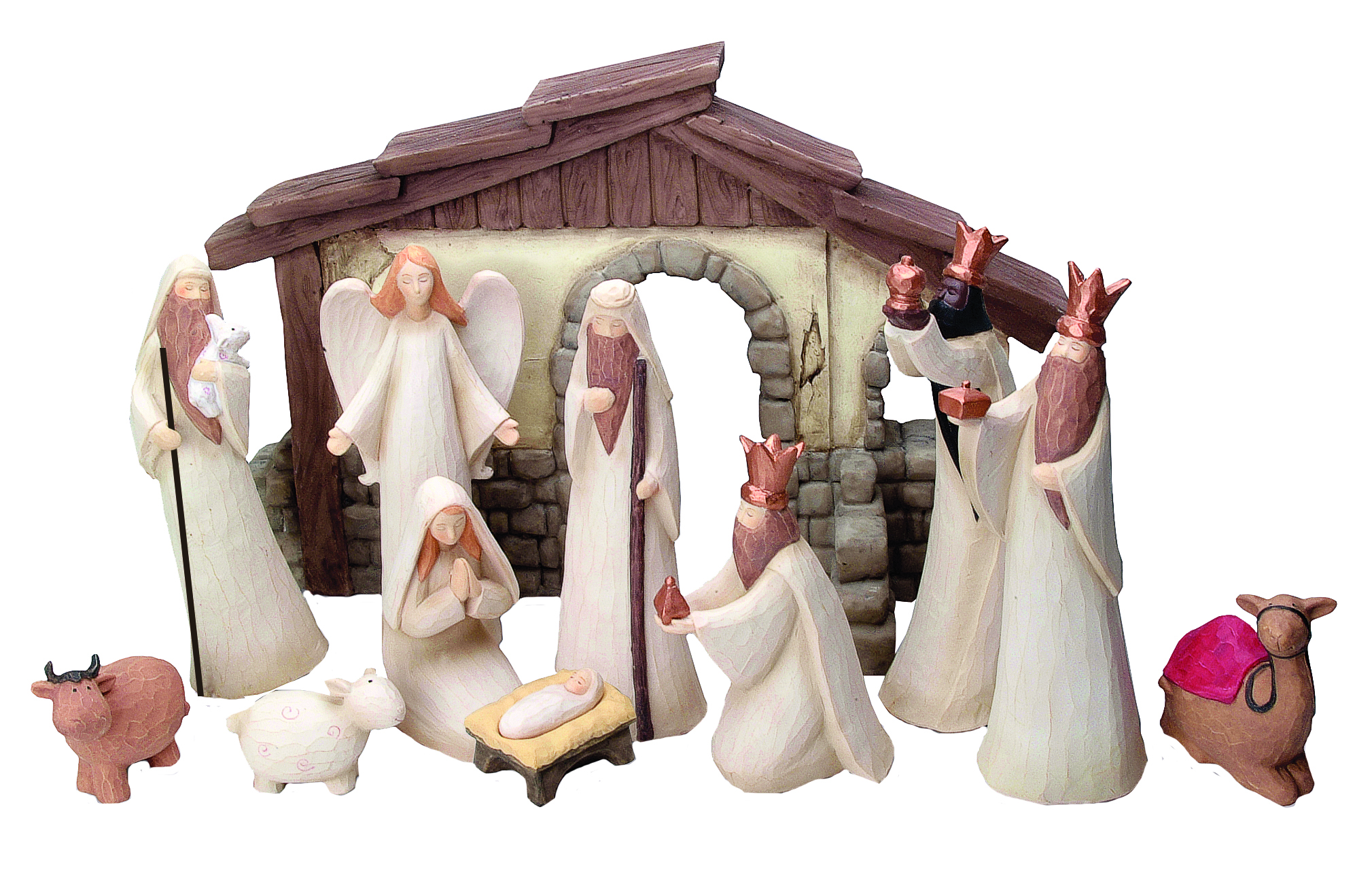 4" Figure Nativity Set  Free Delivery @ Eden.co.uk