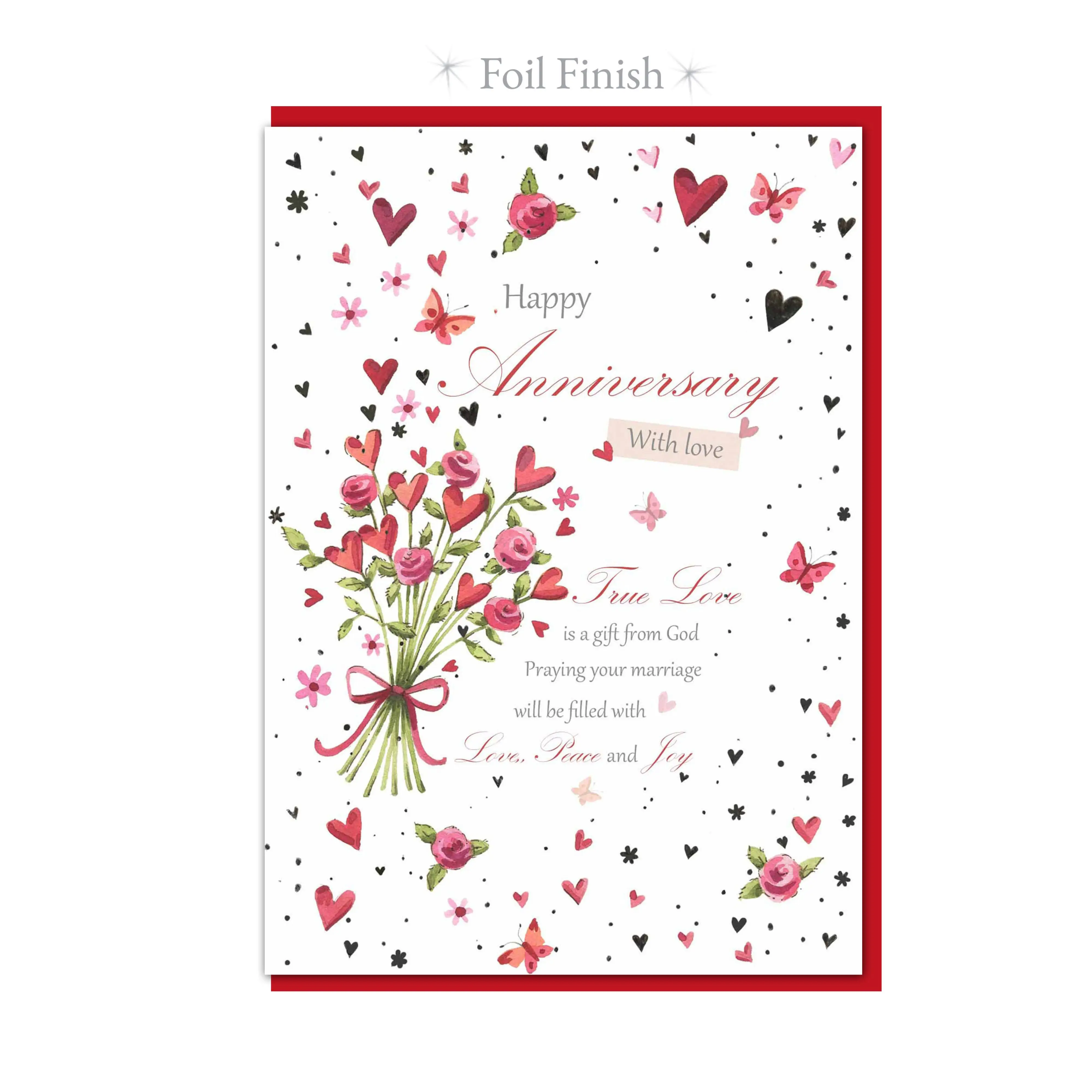 Anniversary Roses Single Card 0700461845317 | Fast Delivery at Eden