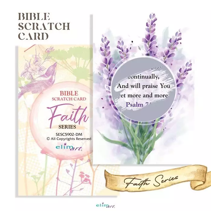 Scratch Cards with Scripture Verses: Faith Series