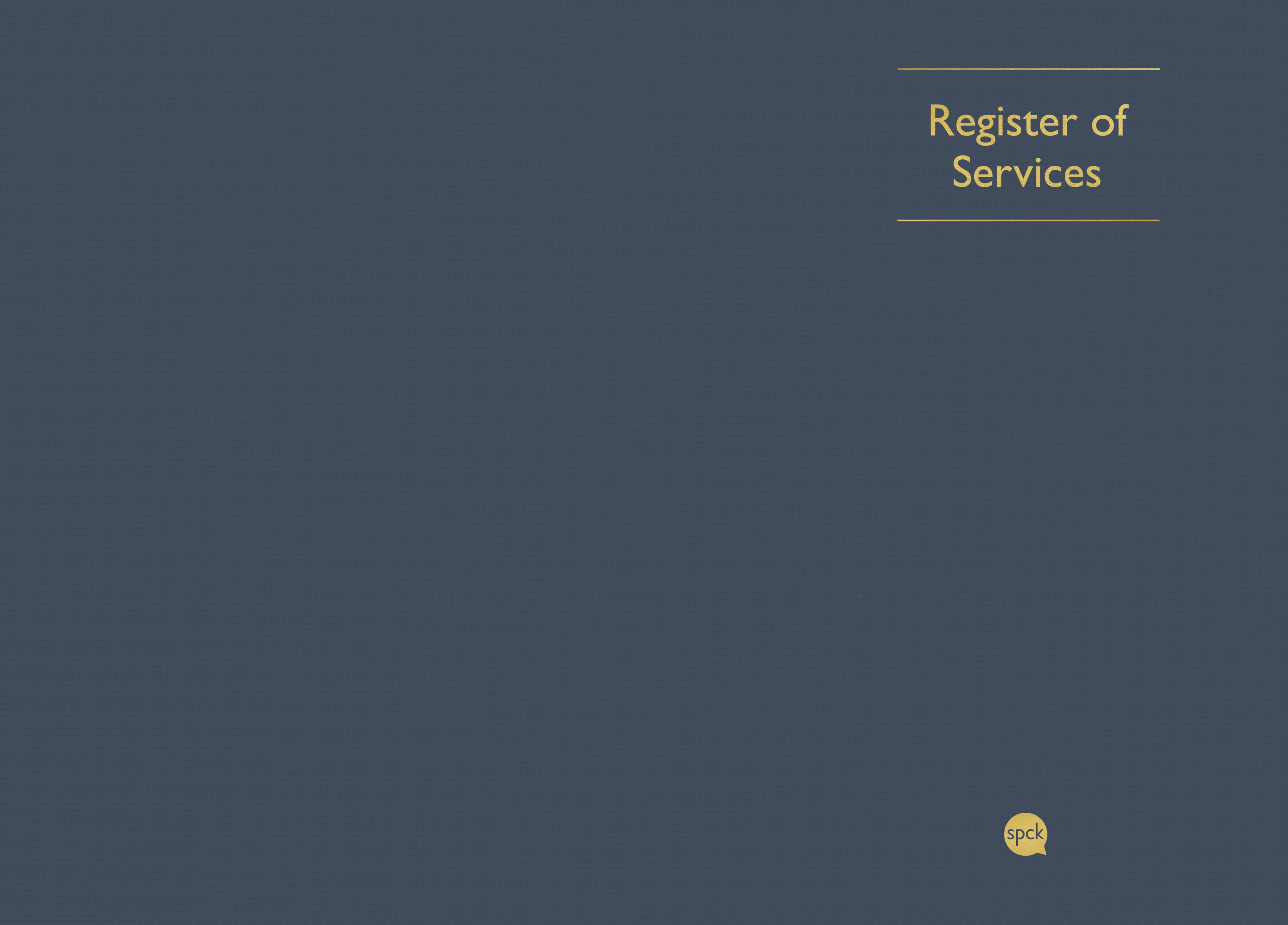 Service Register SR6 Landscape (wide) Format Free Delivery Eden.co.uk