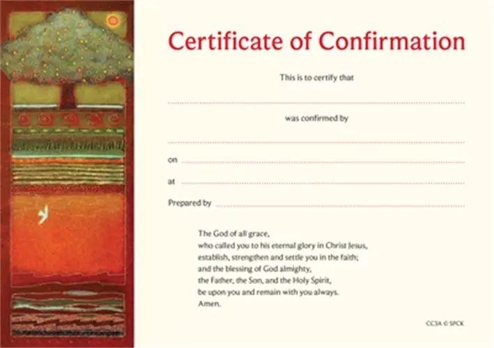 Certificate of Confirmation Pack of 10