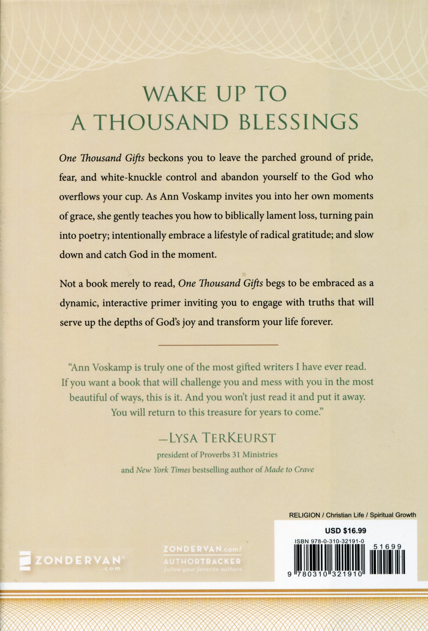 One Thousand Gifts by Ann Voskamp | Free Delivery at Eden