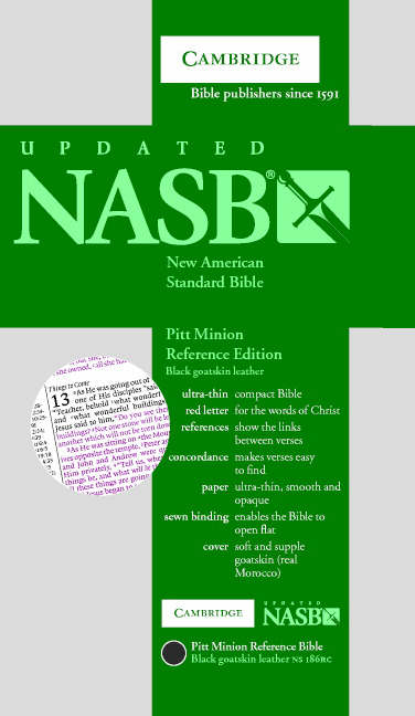 NASB Pitt Minion Bible: Black, Goatskin Leather: Free Delivery at