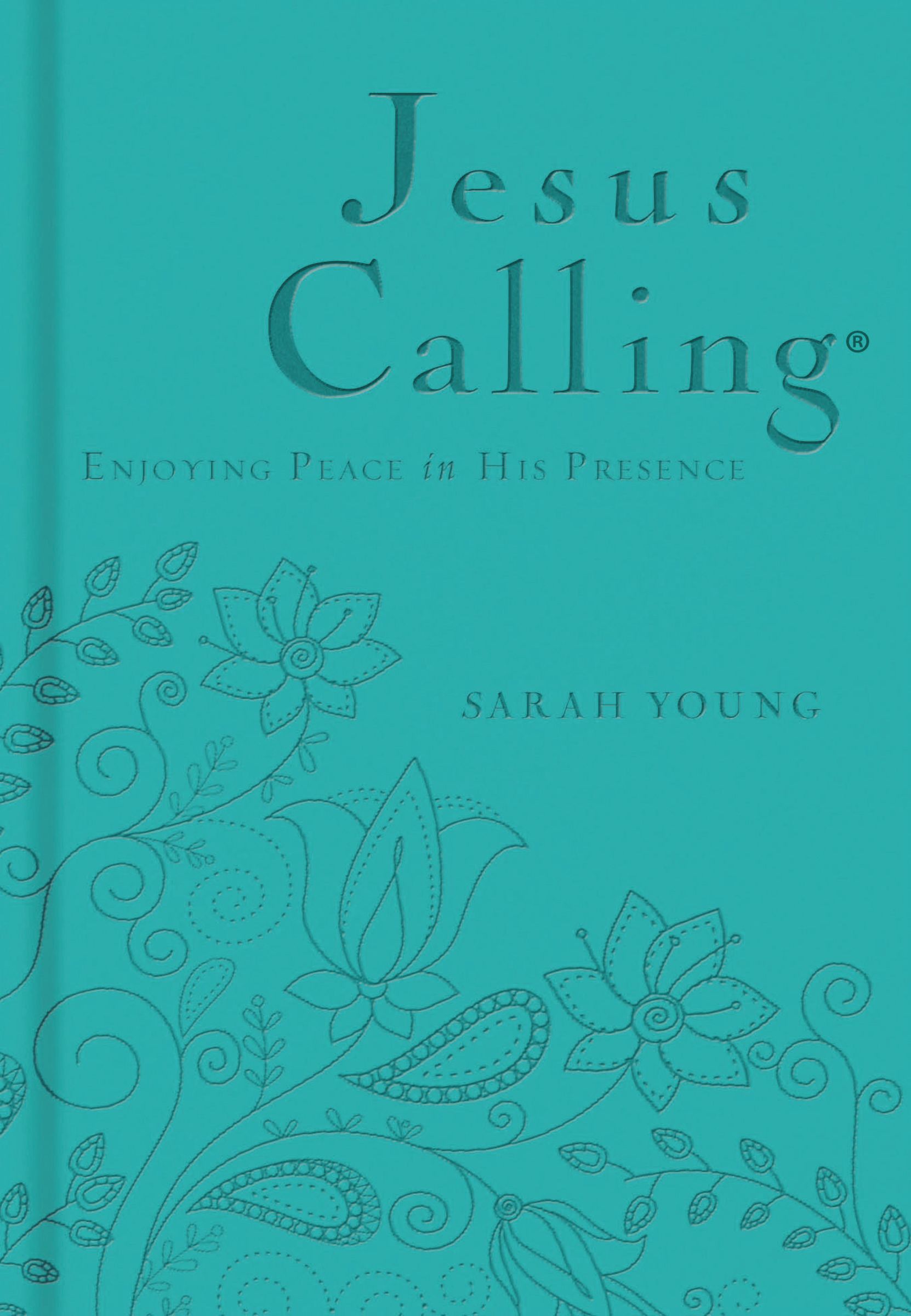 Jesus Calling Deluxe Edition Teal Cover by Sarah Young at Eden