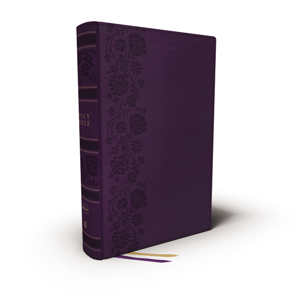 NKJV Single Column Wide Margin Reference Bible Leathersoft Purple Red Letter Comfort Print Free Delivery at Eden