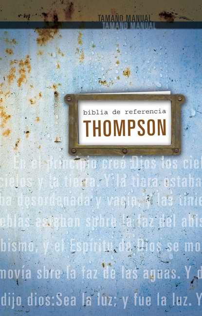 RVR60 Biblia De Referencia Thompson Tamano Personal By Zondervan