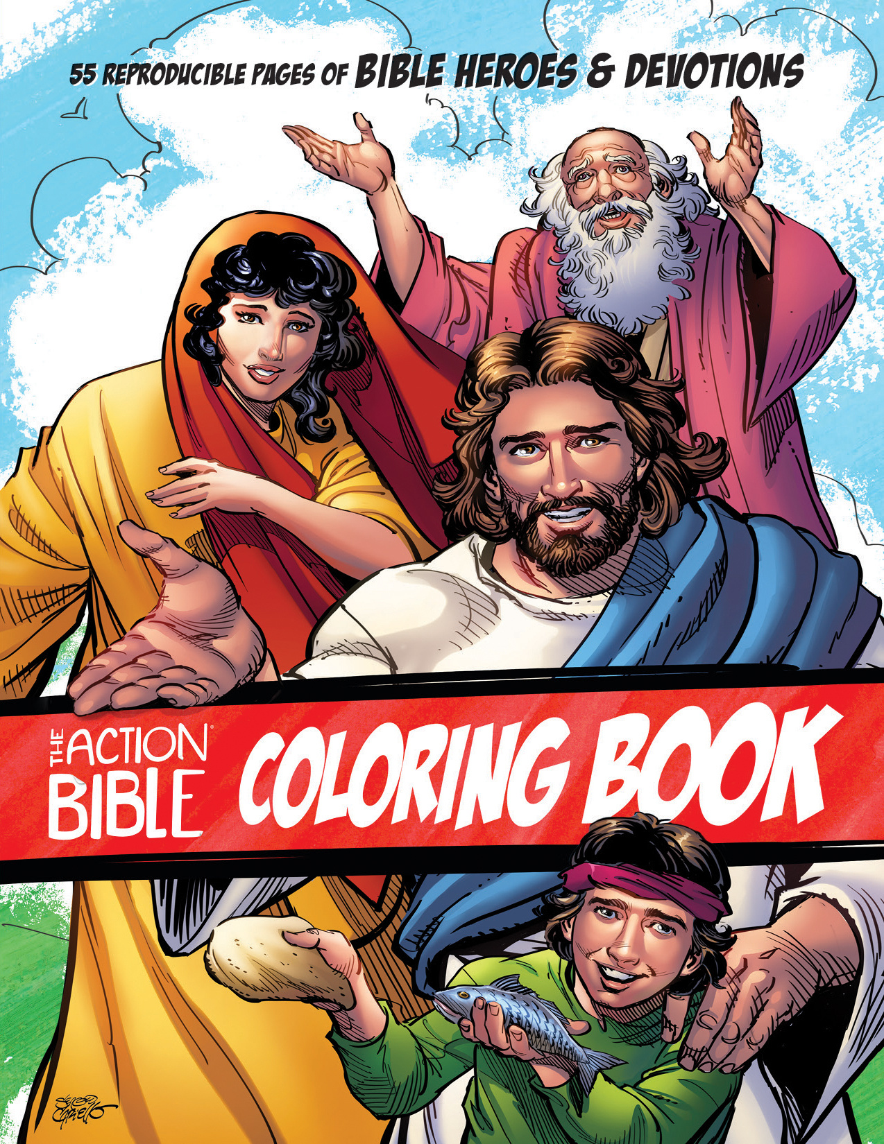 Action Bible Coloring Book