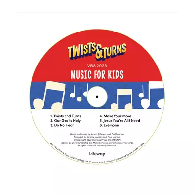 VBS-Twists & Turns: Music For Kids CD (Pack Of 5)