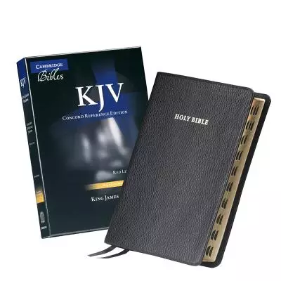 KJV Concord Reference Edition Bible Calfskin Black