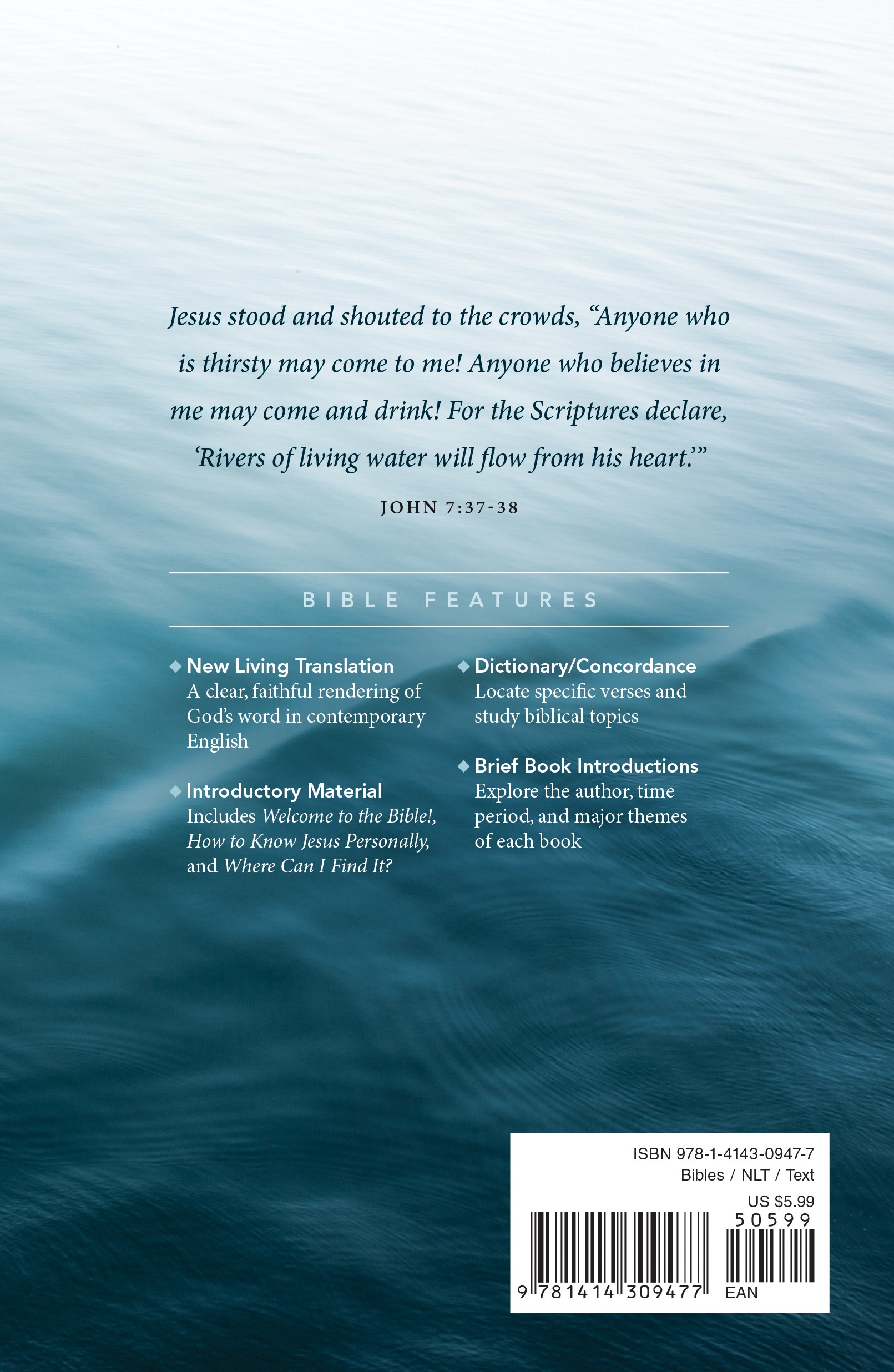 Nlt Gift And Award Holy Bible Blue Paperback Dictionary Concordance Book Introductions References 9781414309477