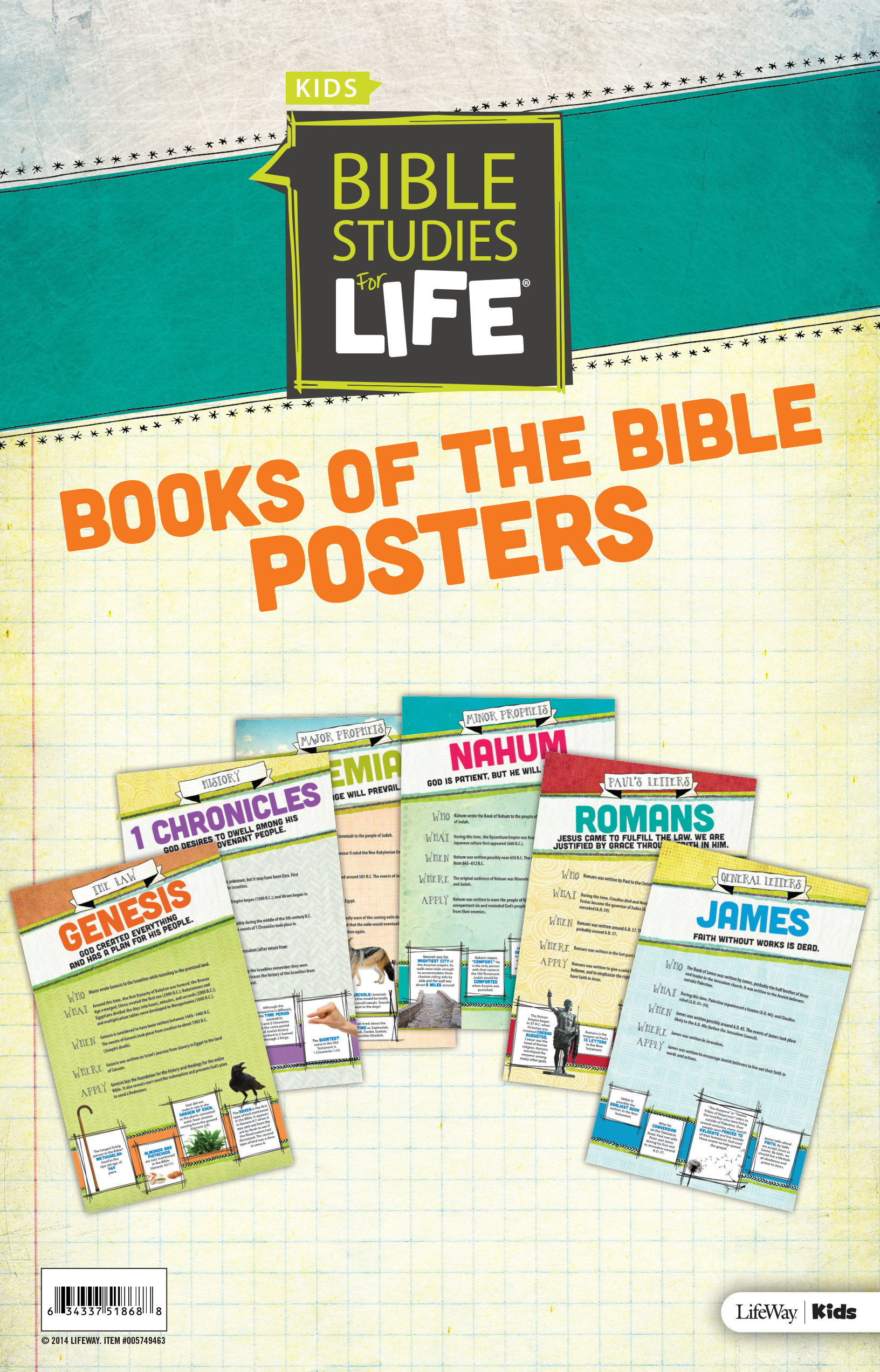 Bible Studies for Life Kids Books of the Bible Posters Free Delivery