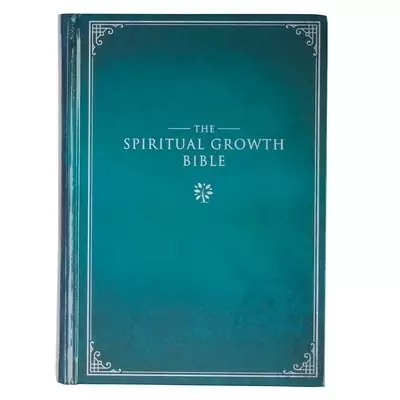 NLT Spiritual Growth Bible, Teal, Hardback, Articles, Book Introductions, Character Profiles, Cross-References, Topical Index, Presentation Page, Ribbon Markers,
