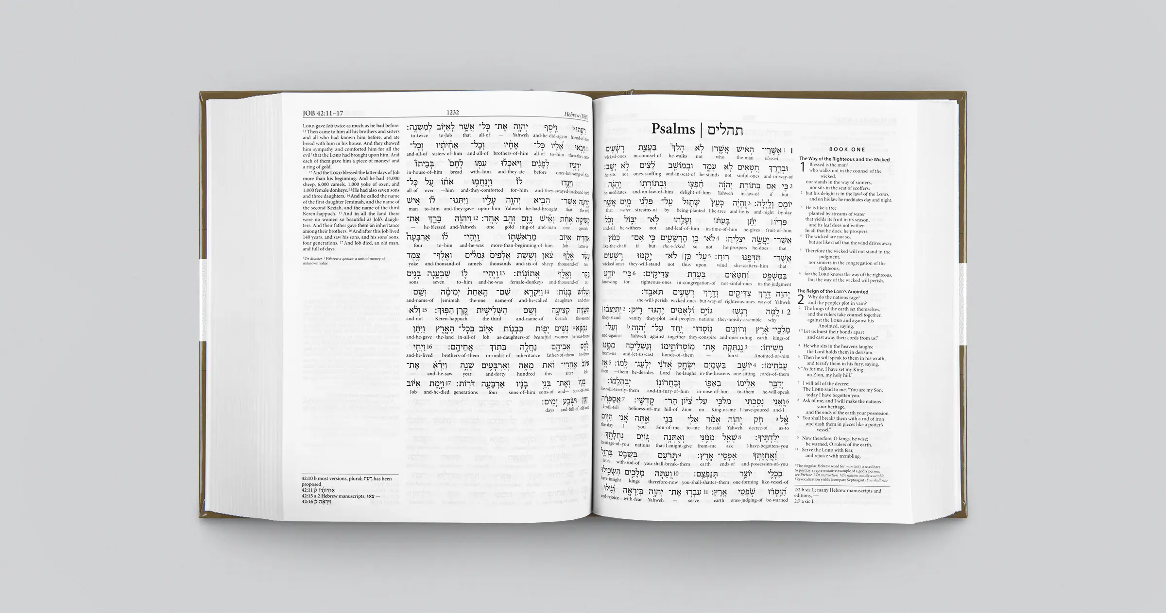 Hebrew-English Interlinear ESV Old Testament: Free Delivery at