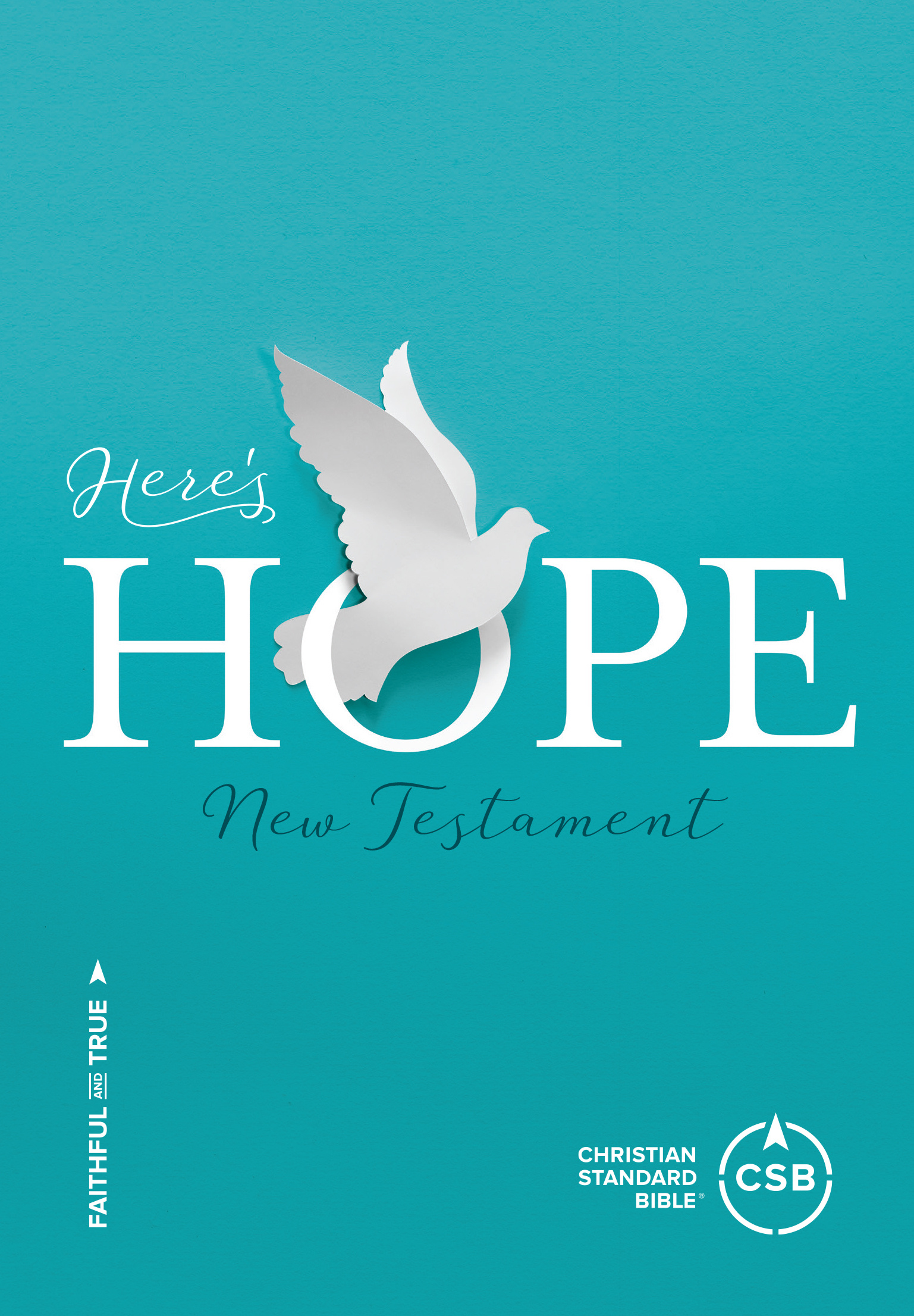 CSB Here's Hope New Testament, Blue, Paperback, Gift, Helpful Bible