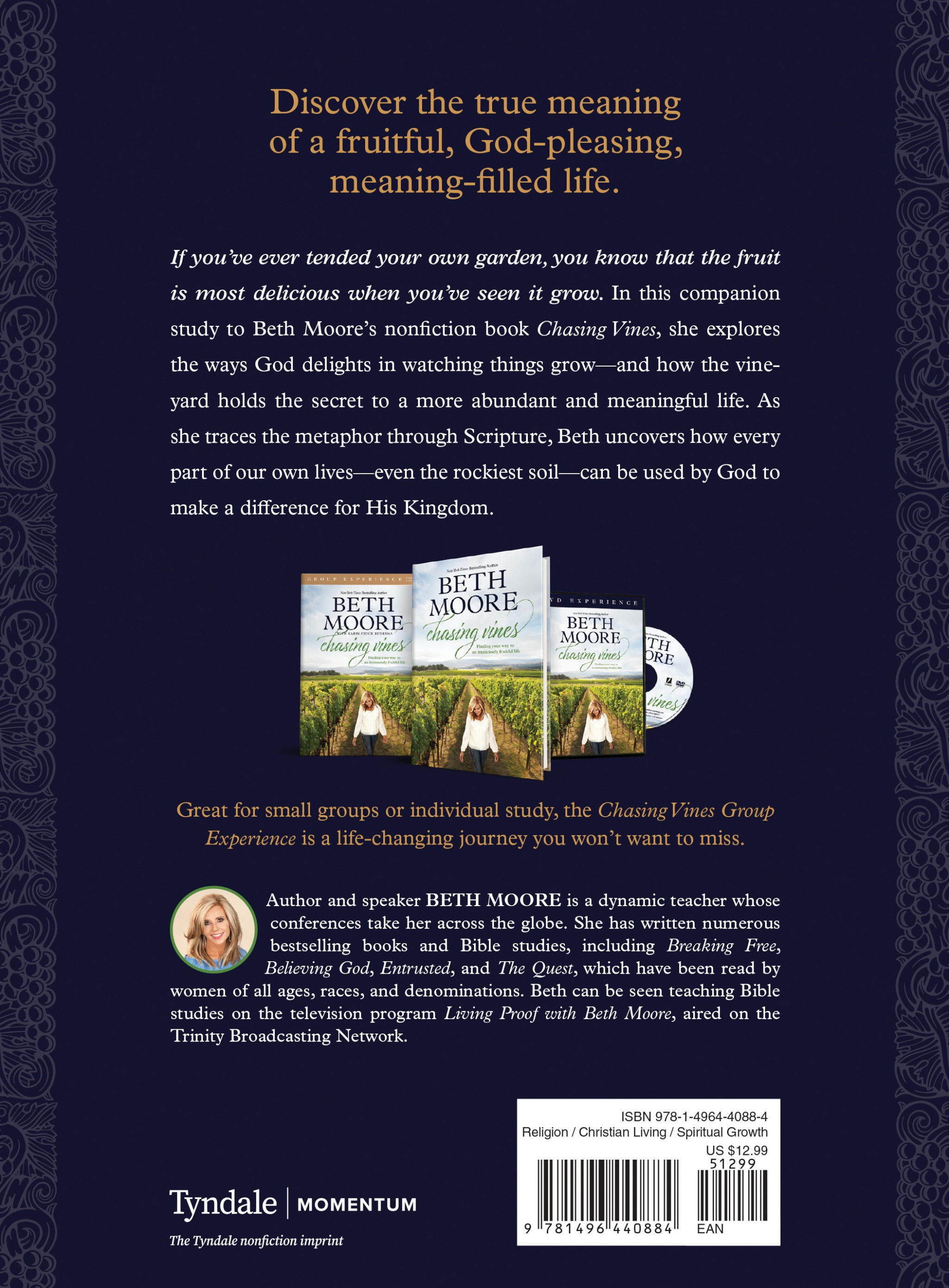 Chasing Vines Study Guide by Beth Moore; Karin Buursma Free Delivery