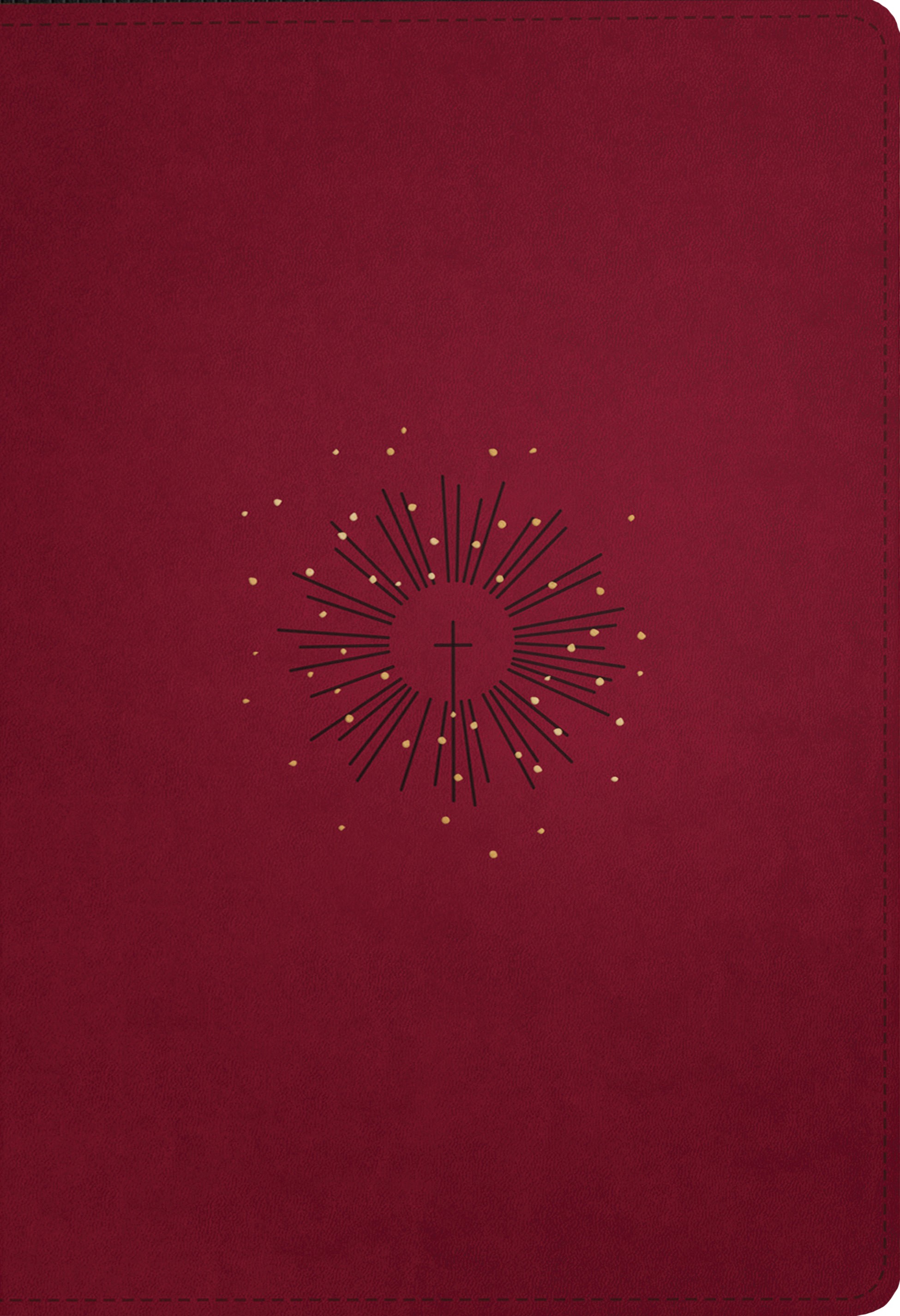 NLT Large Print Thinline Reference Bible, Filament Enabled (LeatherLike, Aurora Cranberry, Indexed, Red Letter)