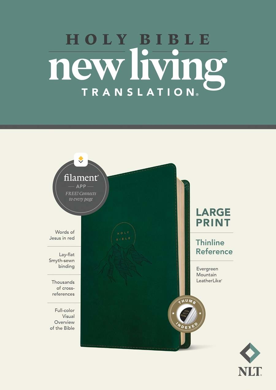 NLT Compact Giant Print Zipper Bible, Filament Enabled