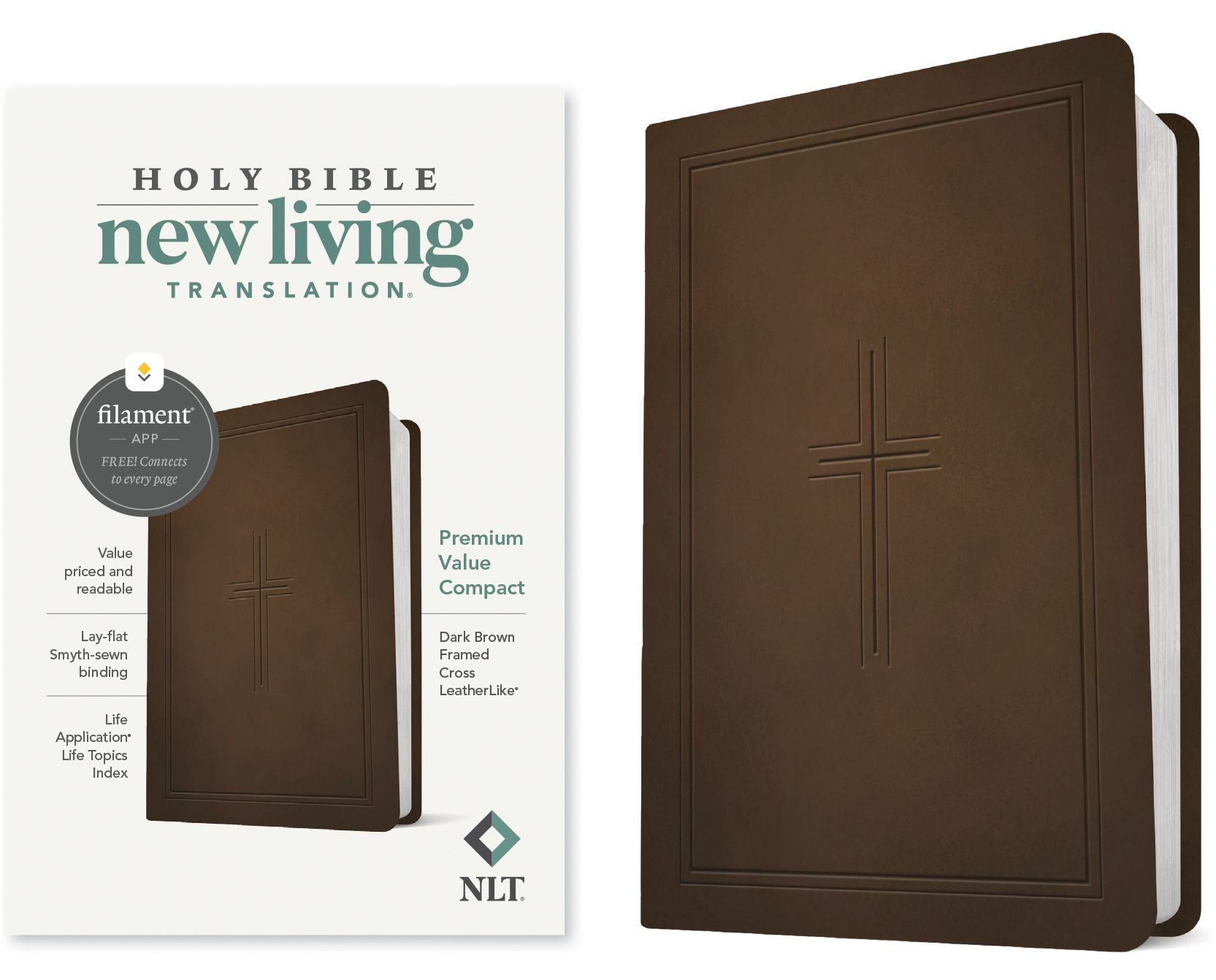 2011 NIV Compact Pocket Cross Bible Charcoal IDT Leather Shrink-wrapped for  sale online