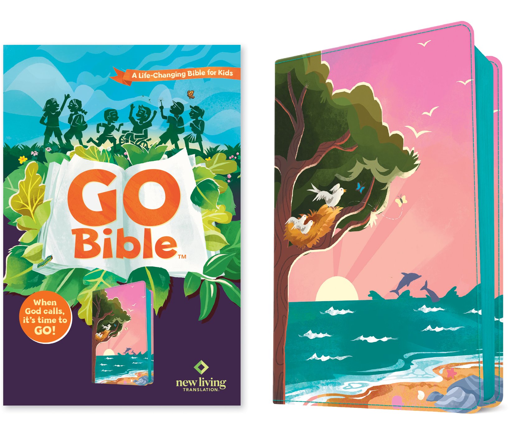 NLT Go Bible for Kids (LeatherLike, Blue Mountains): Free Delivery