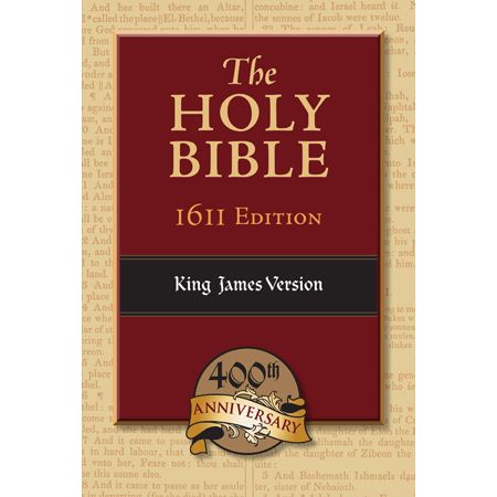 KJV 1611 Bible: Black, Genuine Leather, Apocrypha - Genuine Leather, Black