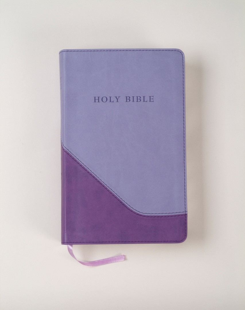 KJV Personal Size Reference Bible Lilac & Violet Imitation Leather