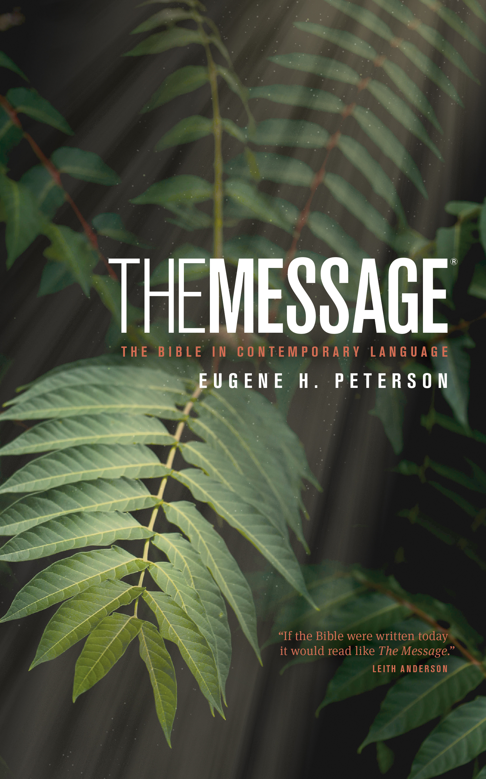 The Message Bible Personal Size Bible Green Hardback Paraphrase T