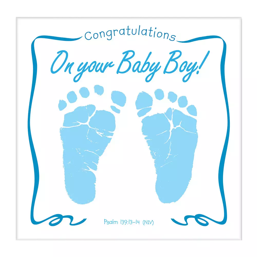 Congratulations On Your Baby Boy! Musical CD Greeting Card