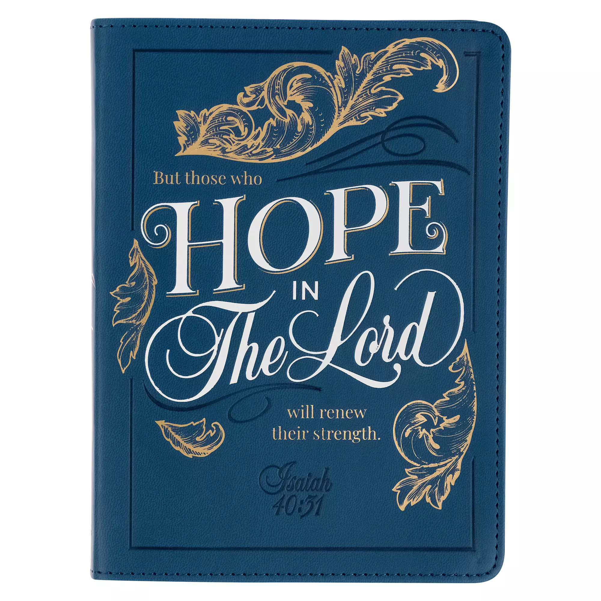 Journal Handy Deep Ocean Blue Hope in the Lord Isa. 40:31