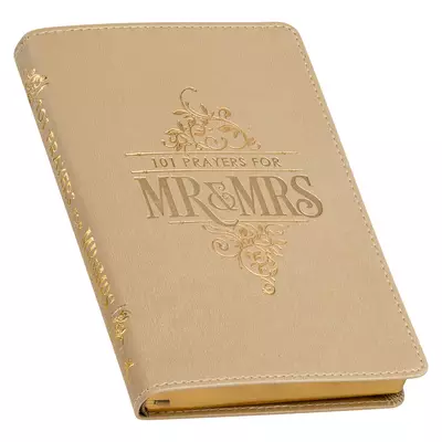 Gift Book 101 Prayers for Mr. & Mrs. Faux Leather