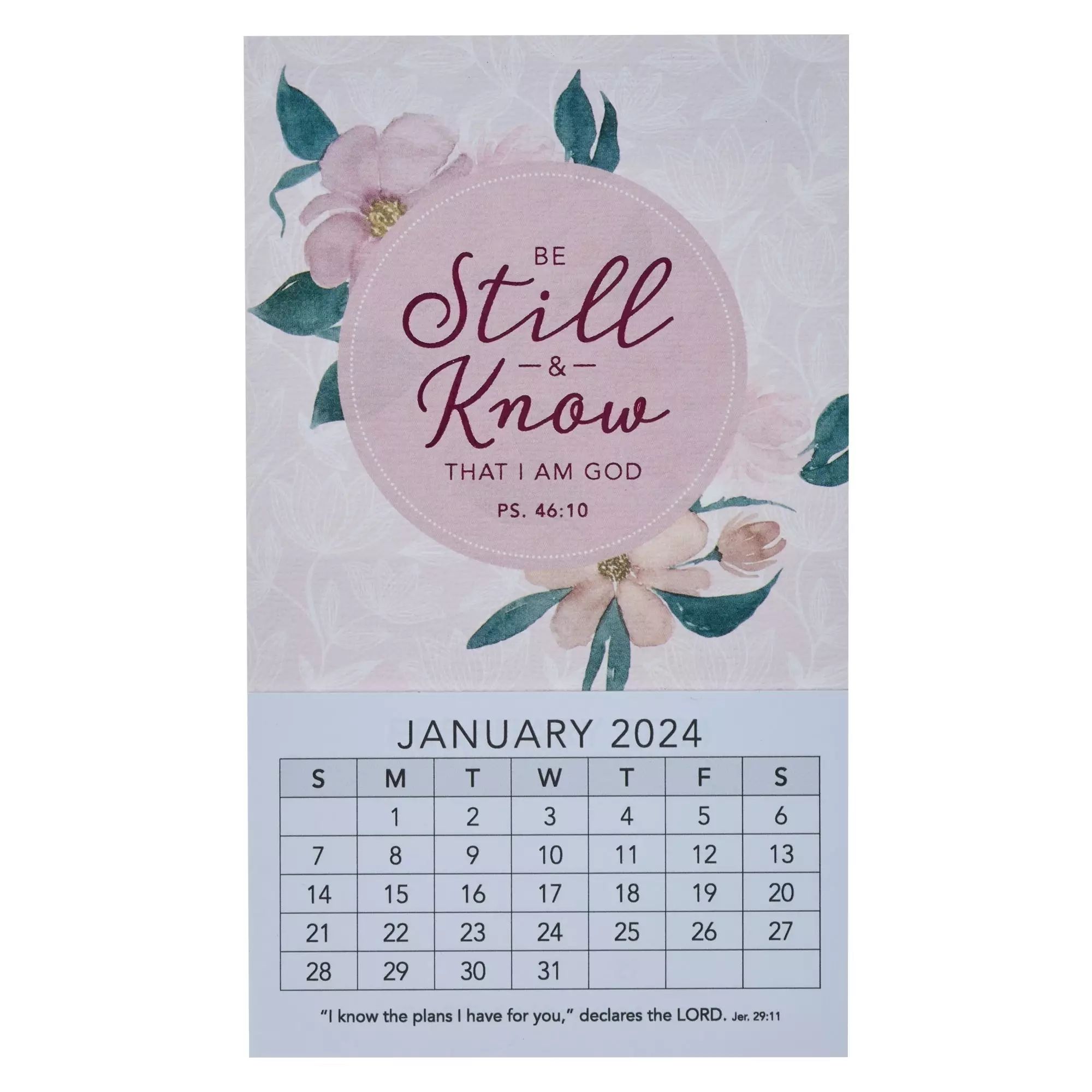 2024 Mini Magnetic Calendar Be Still & Know Ps. 46:10