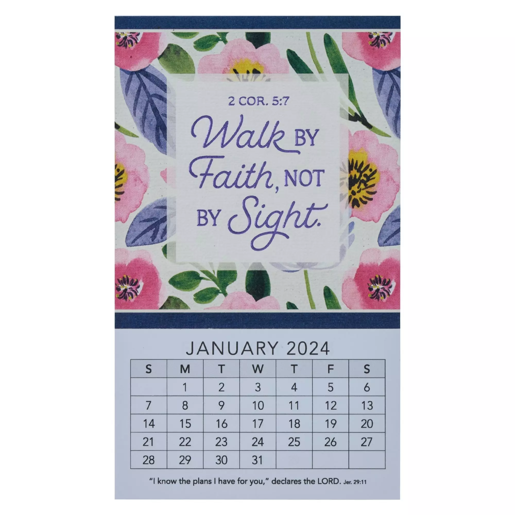 2024 Mini Magnetic Calendar Walk By Faith 2 Cor. 5:7